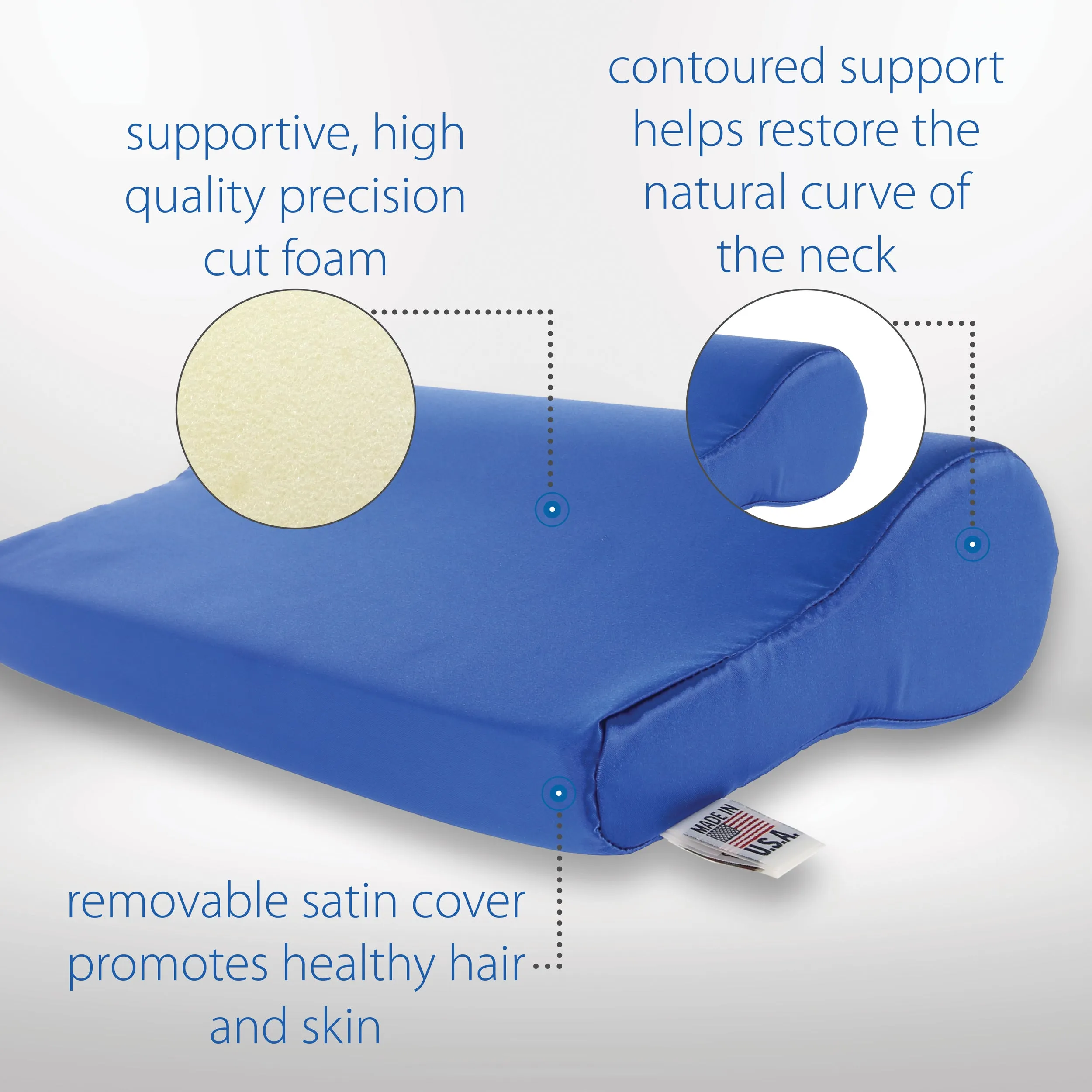 AB Contour Cervical Pillow Satin