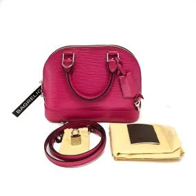 Alma BB Epi Leather Deep Pink