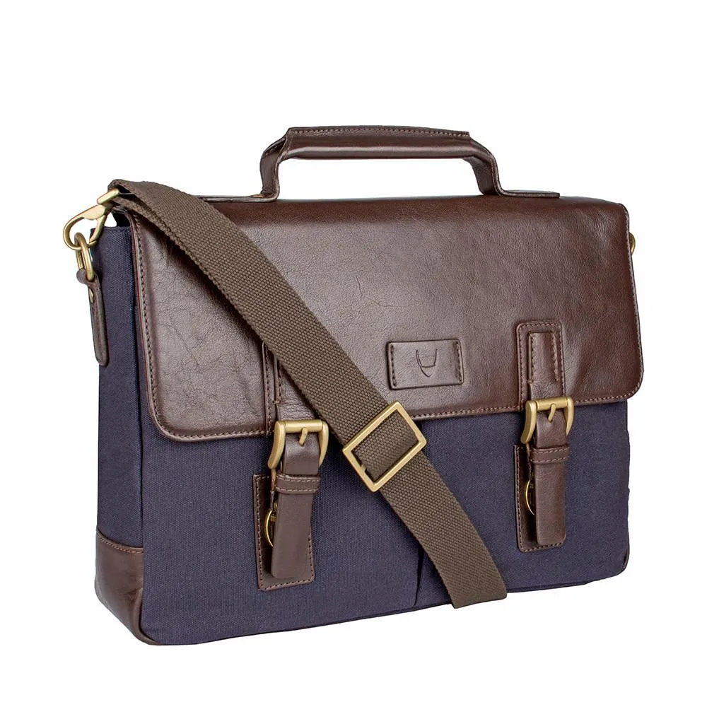 Bedouin Medium Canvas and Leather Briefcase