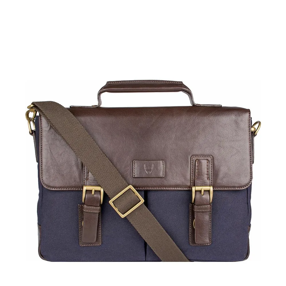 Bedouin Medium Canvas and Leather Briefcase