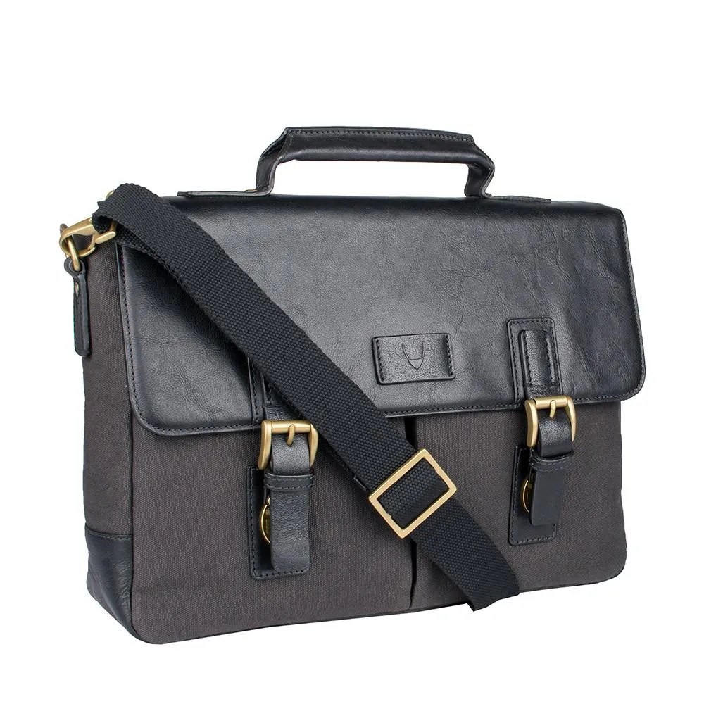 Bedouin Medium Canvas and Leather Briefcase