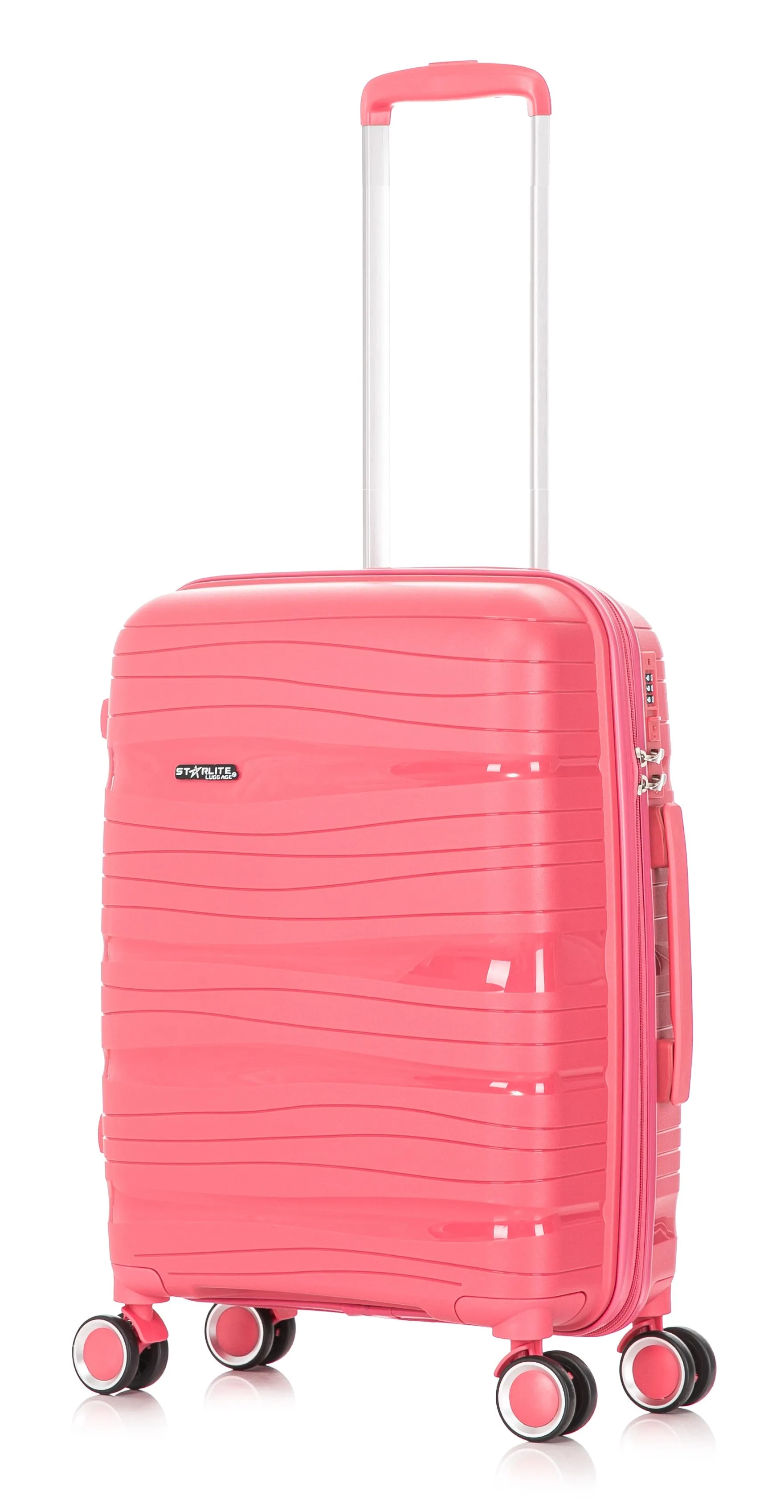 Cabin Spinner Suitcase - Crack Resistant - PP801 - Pink