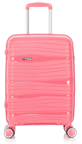 Cabin Spinner Suitcase - Crack Resistant - PP801 - Pink