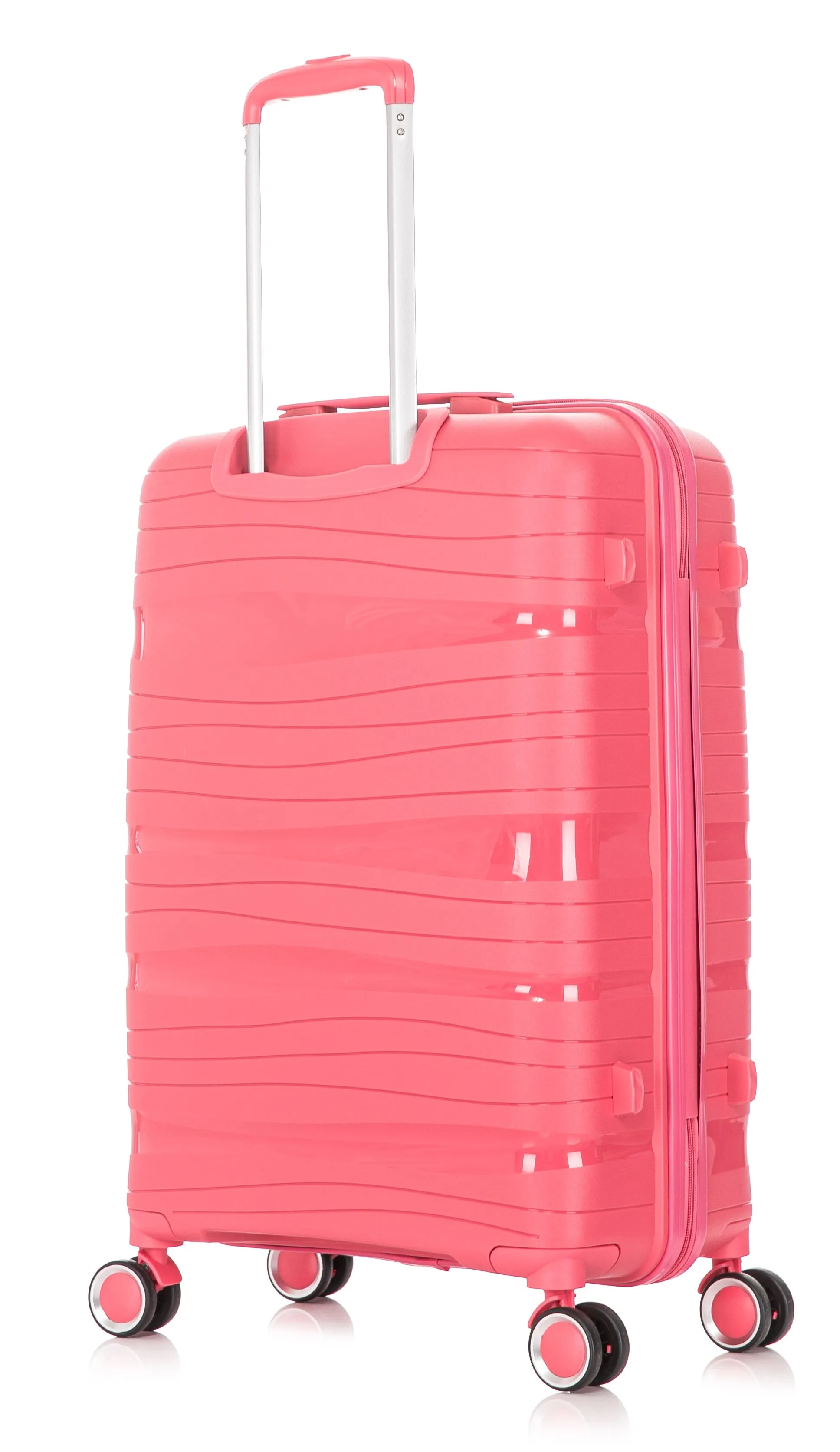 Cabin Spinner Suitcase - Crack Resistant - PP801 - Pink