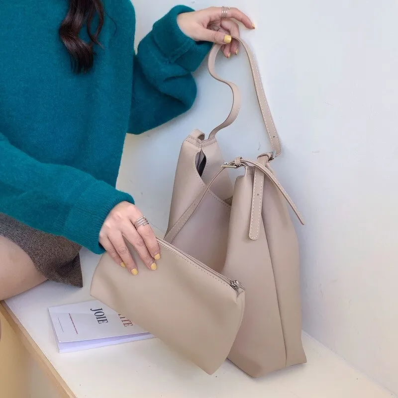 Casual women shoulder bag Large capacity PU leather female wallet and handbags Composite Bag ladies big totes bolsa feminine