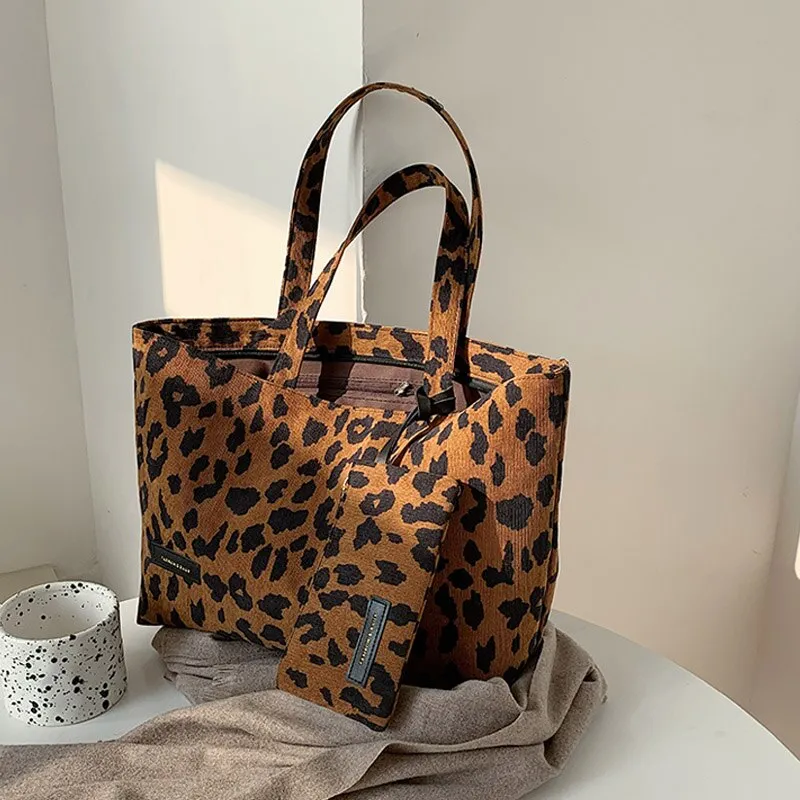 Christmas Gift Fashion Zebra Pattern Tote Bags For Women 2021 New Ladies Sexy Leopard Handbags Shoulder Bag Female Casual Travel Top-Handle Bag