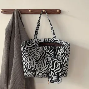 Christmas Gift Fashion Zebra Pattern Tote Bags For Women 2021 New Ladies Sexy Leopard Handbags Shoulder Bag Female Casual Travel Top-Handle Bag