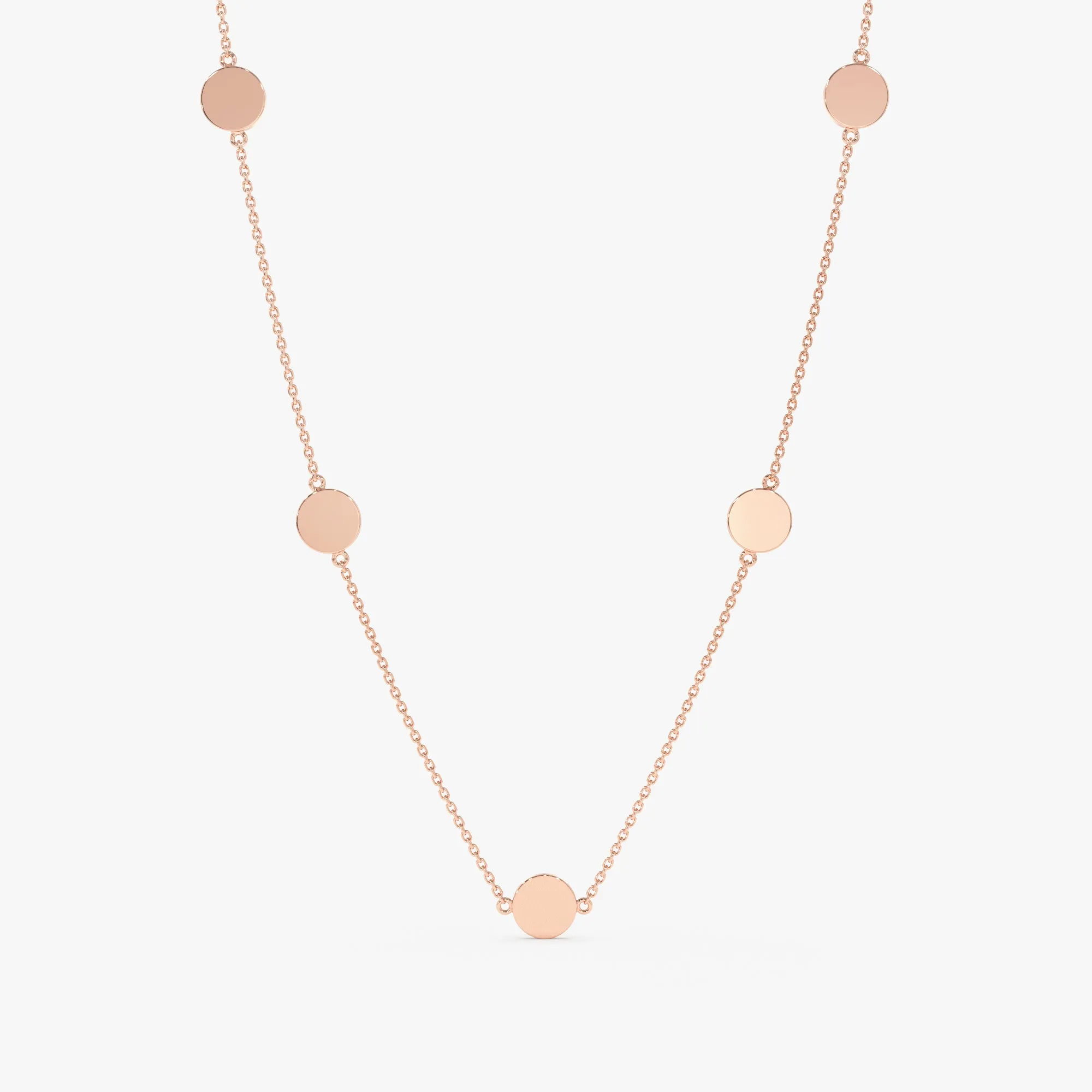 Dainty Coin Station Necklace, Cindra