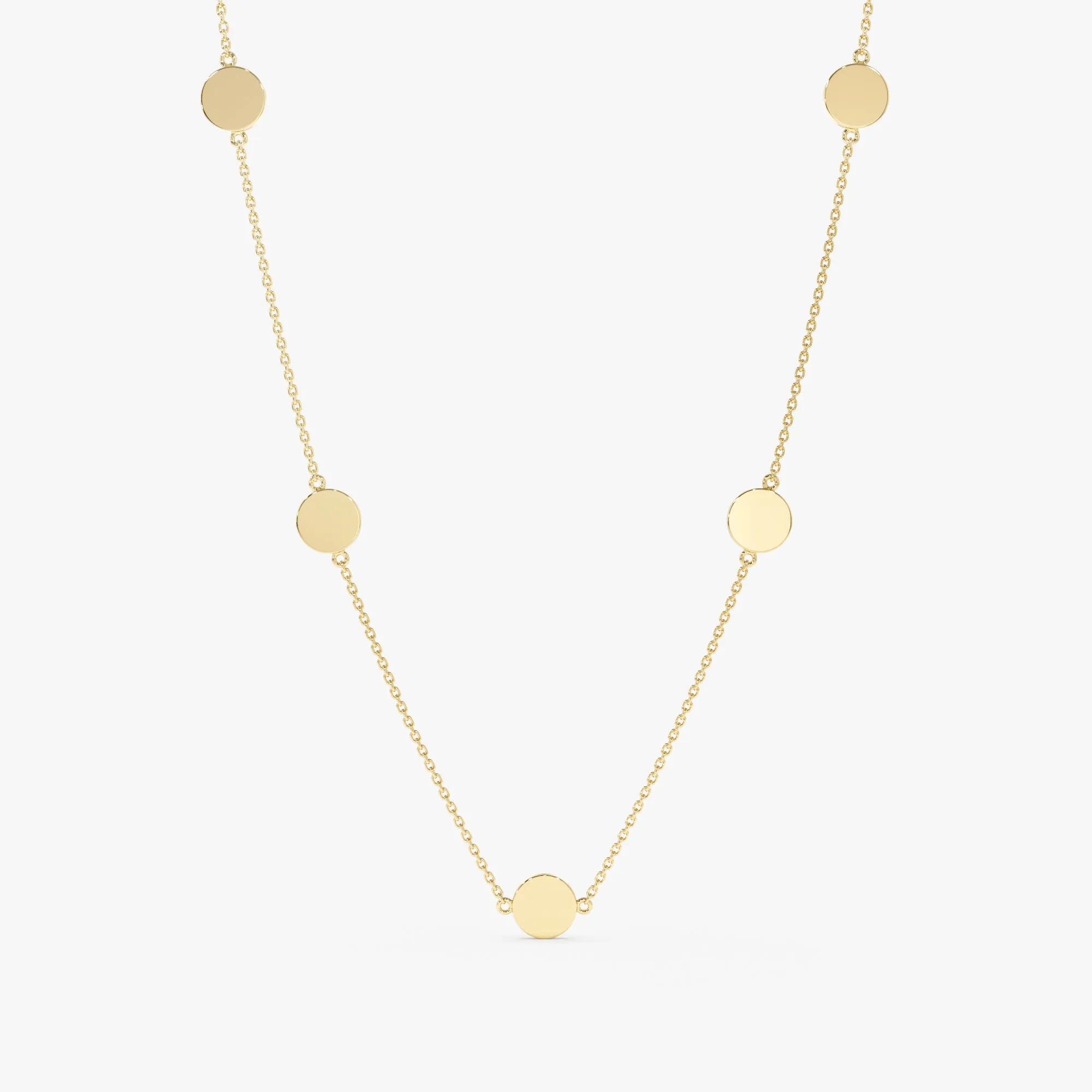 Dainty Coin Station Necklace, Cindra