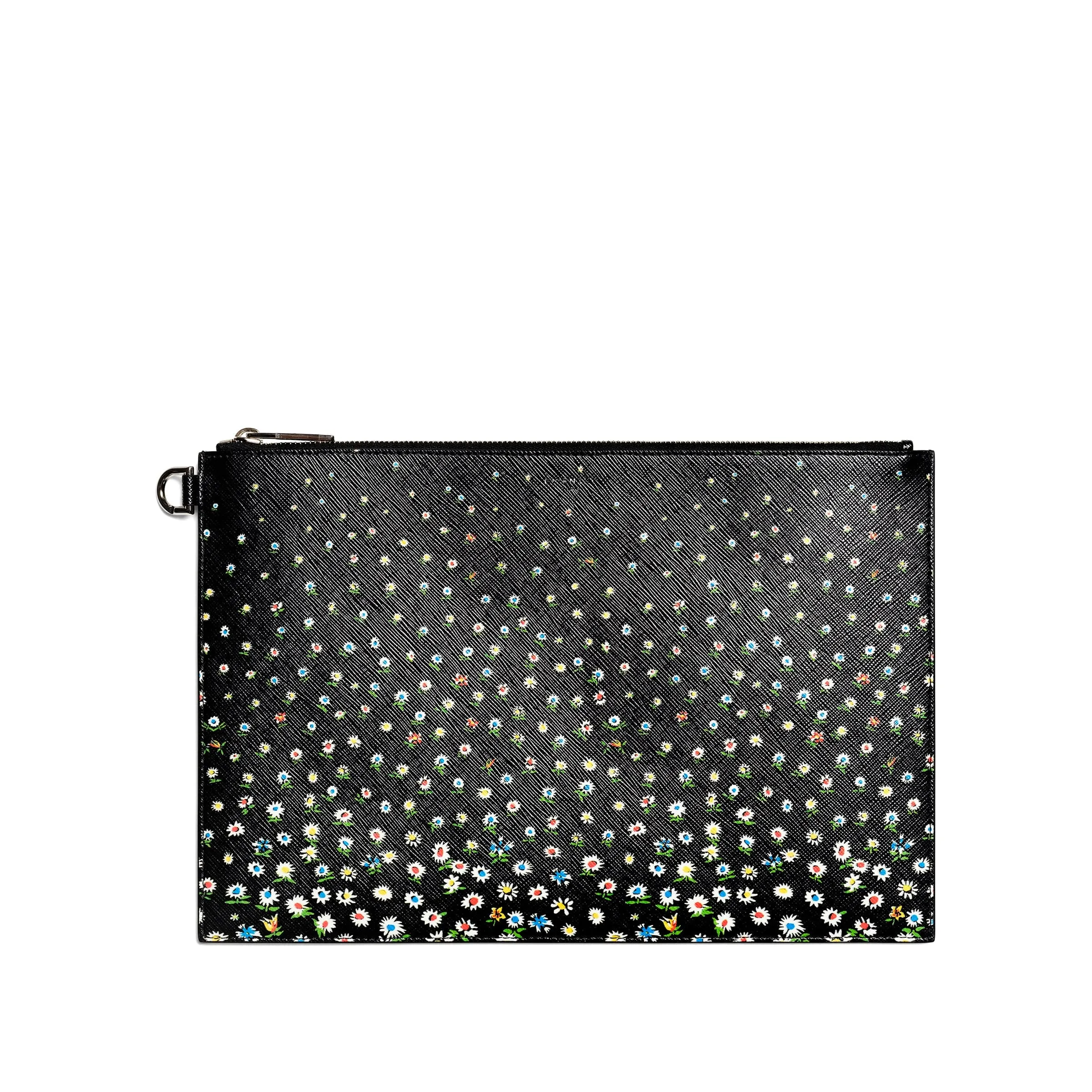 Daisies Pouch in Black