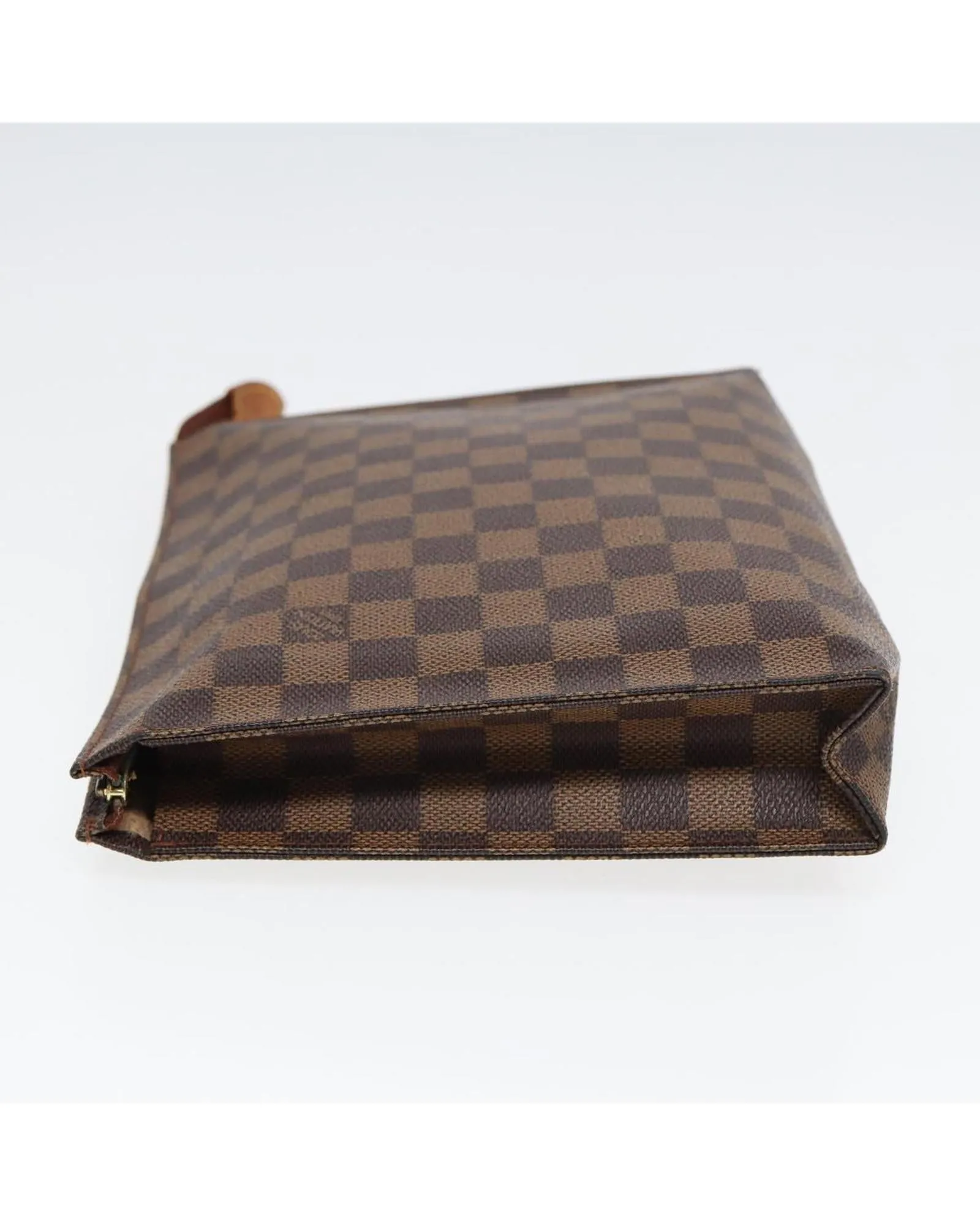 Damier Ebene Canvas Pouch with Classic Design and Timeless Elegance