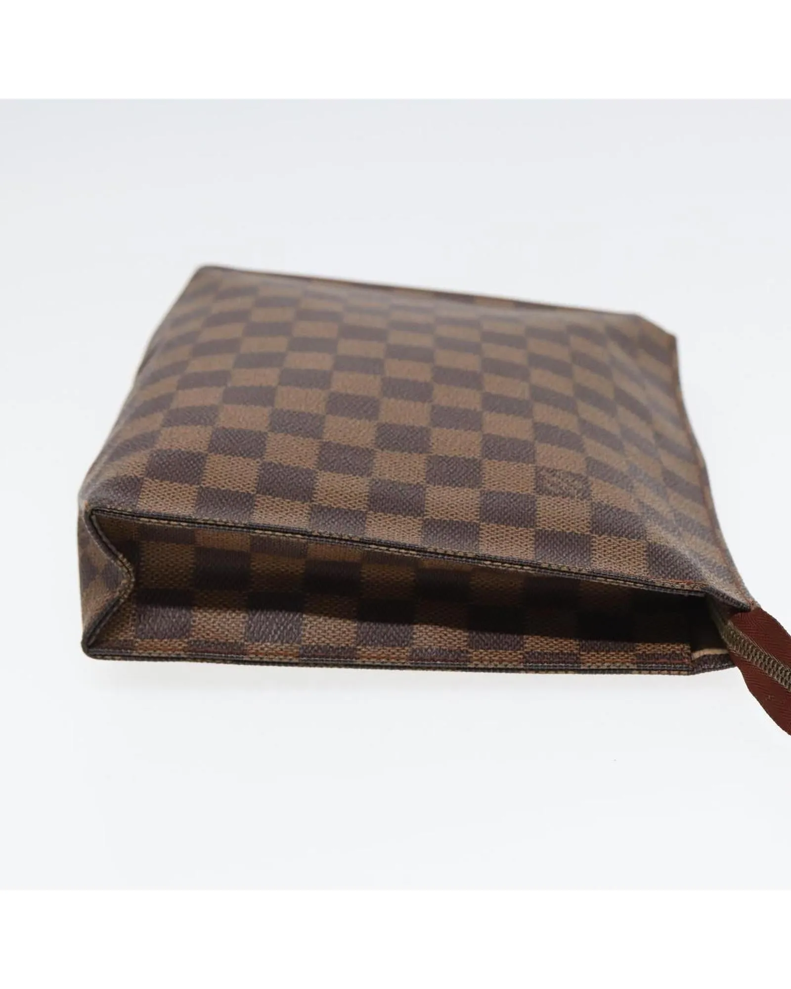 Damier Ebene Canvas Pouch with Classic Design and Timeless Elegance