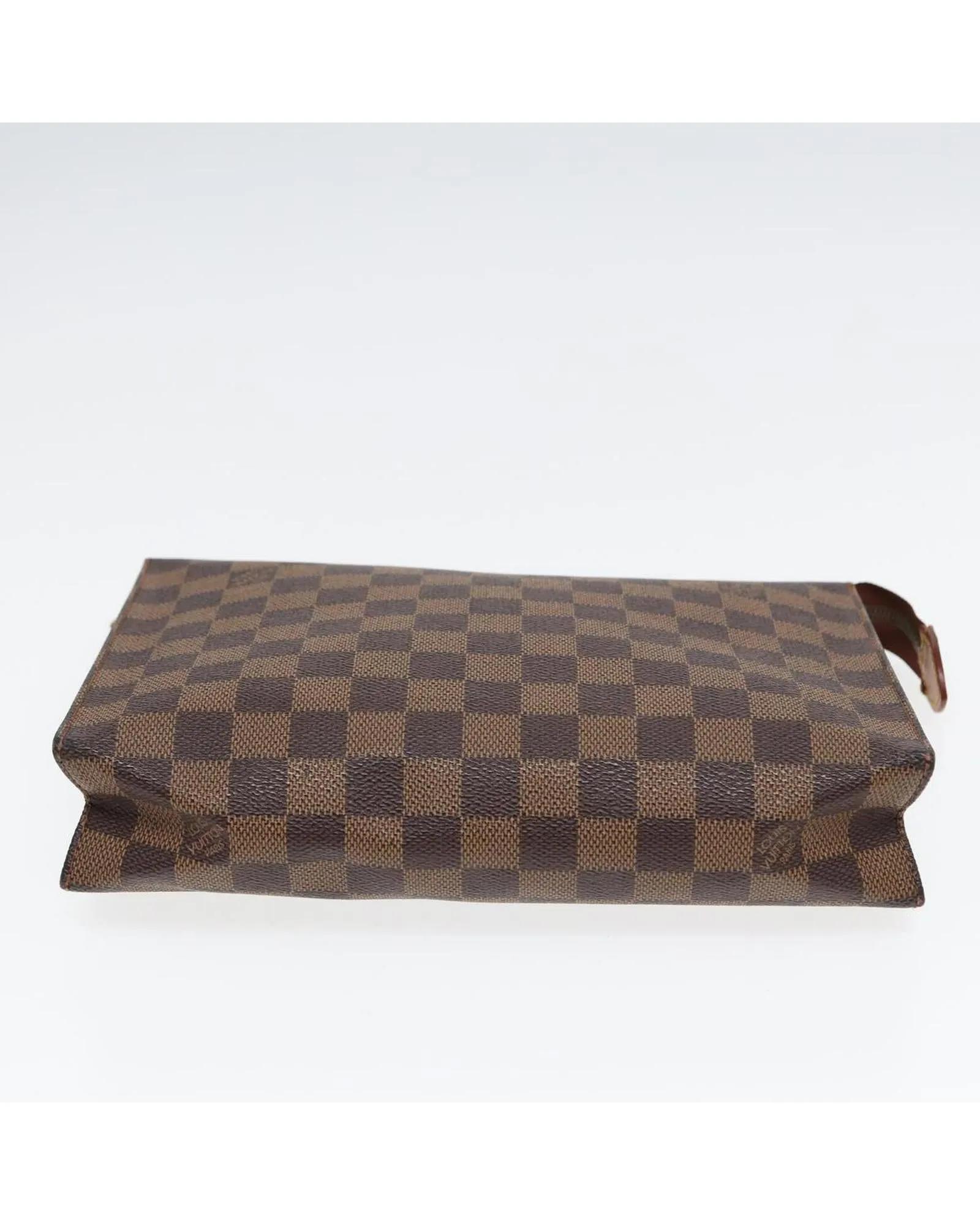 Damier Ebene Canvas Pouch with Classic Design and Timeless Elegance