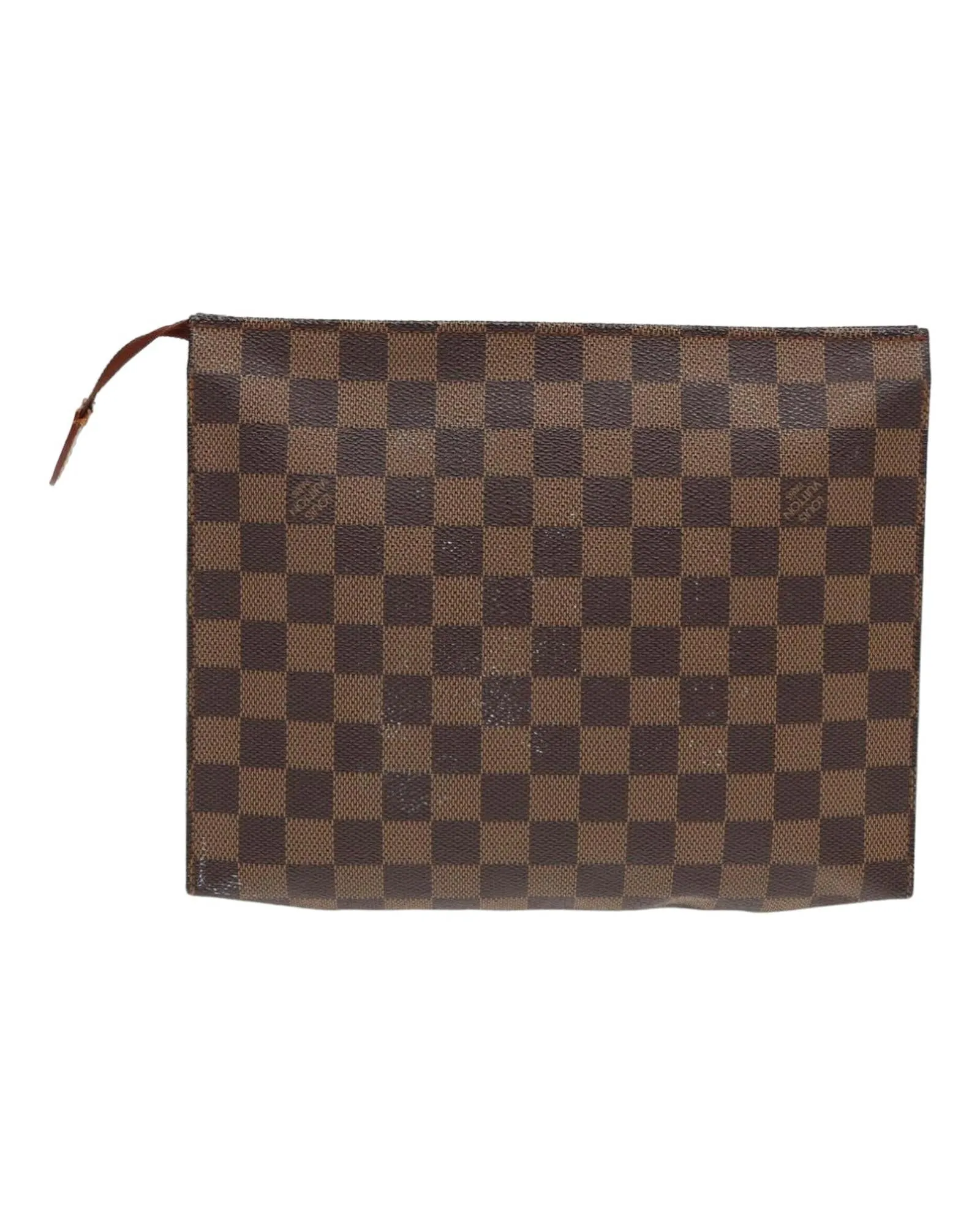 Damier Ebene Canvas Pouch with Classic Design and Timeless Elegance