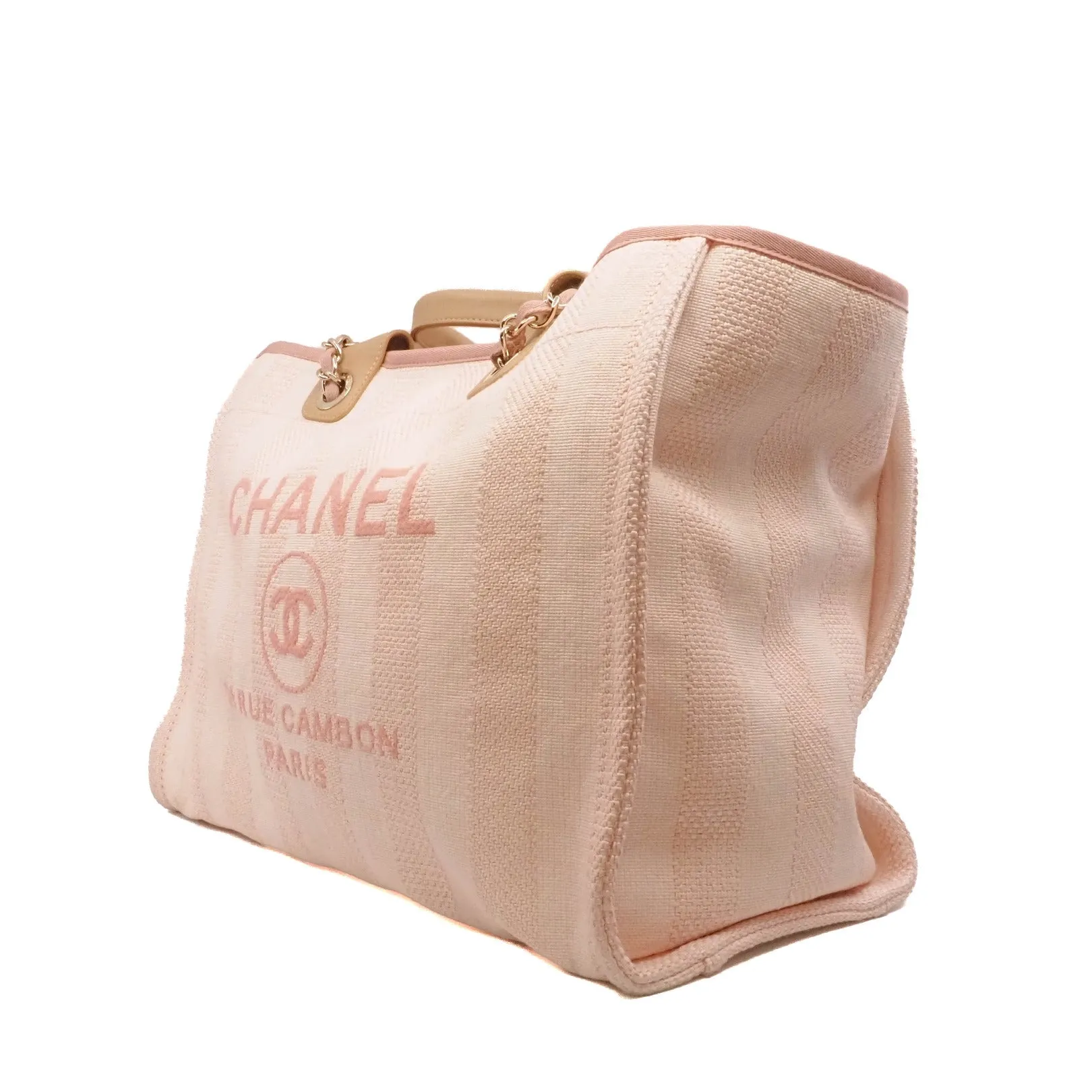 deauville medium tote in fabric pink phw seri 29