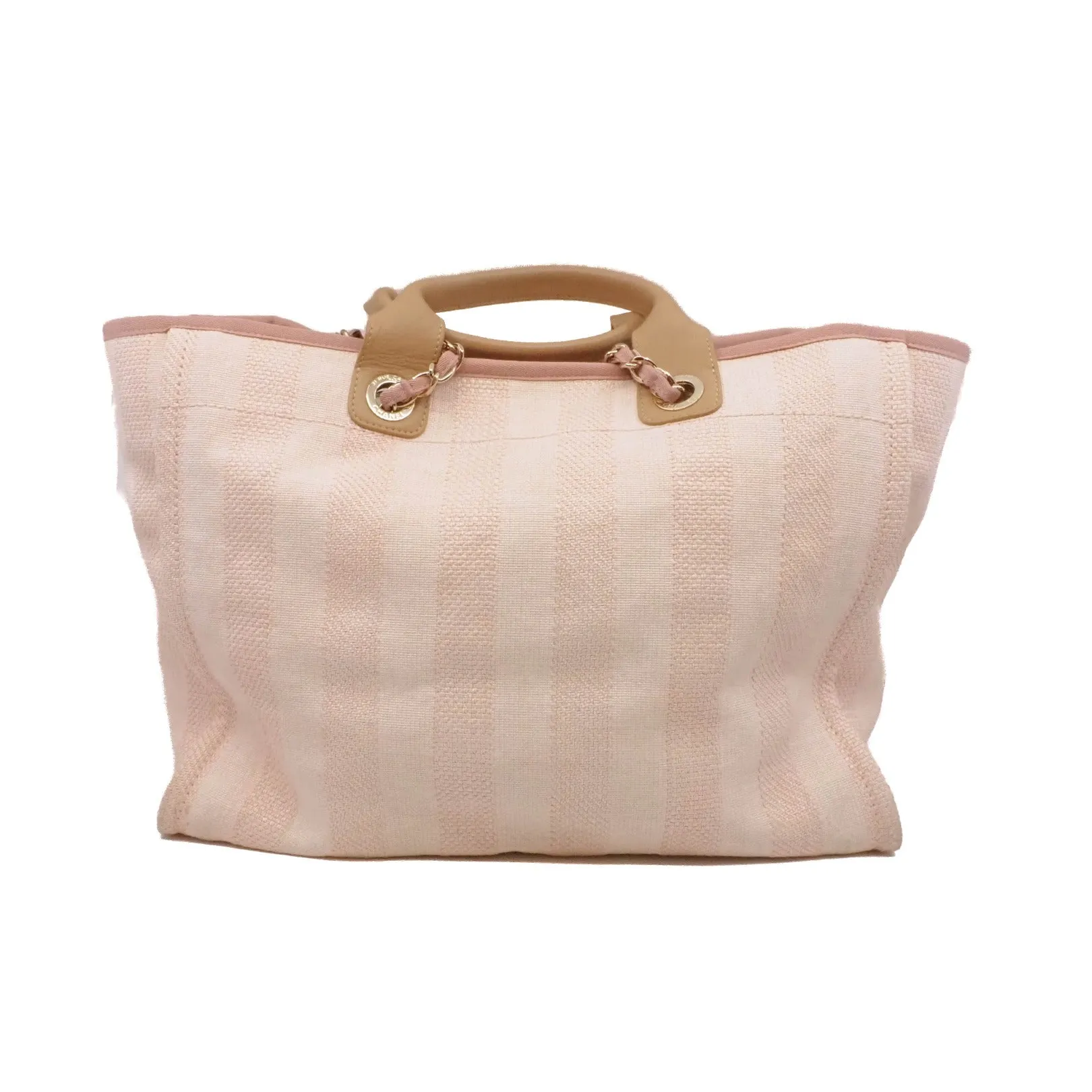 deauville medium tote in fabric pink phw seri 29