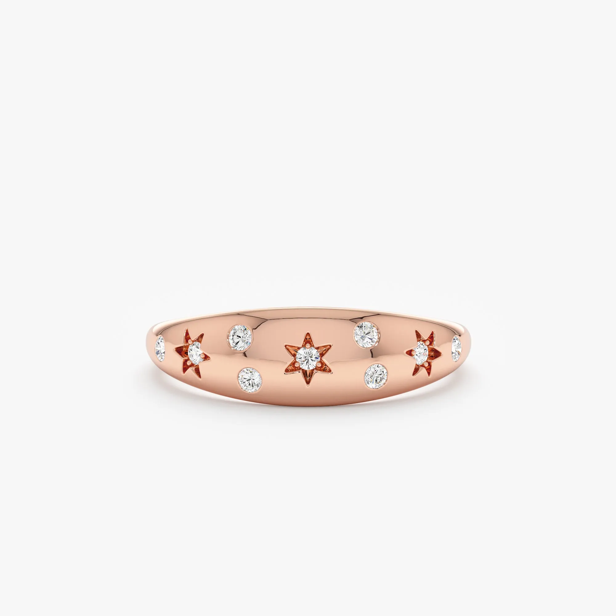 Diamond Starburst Dome Ring, Estelle