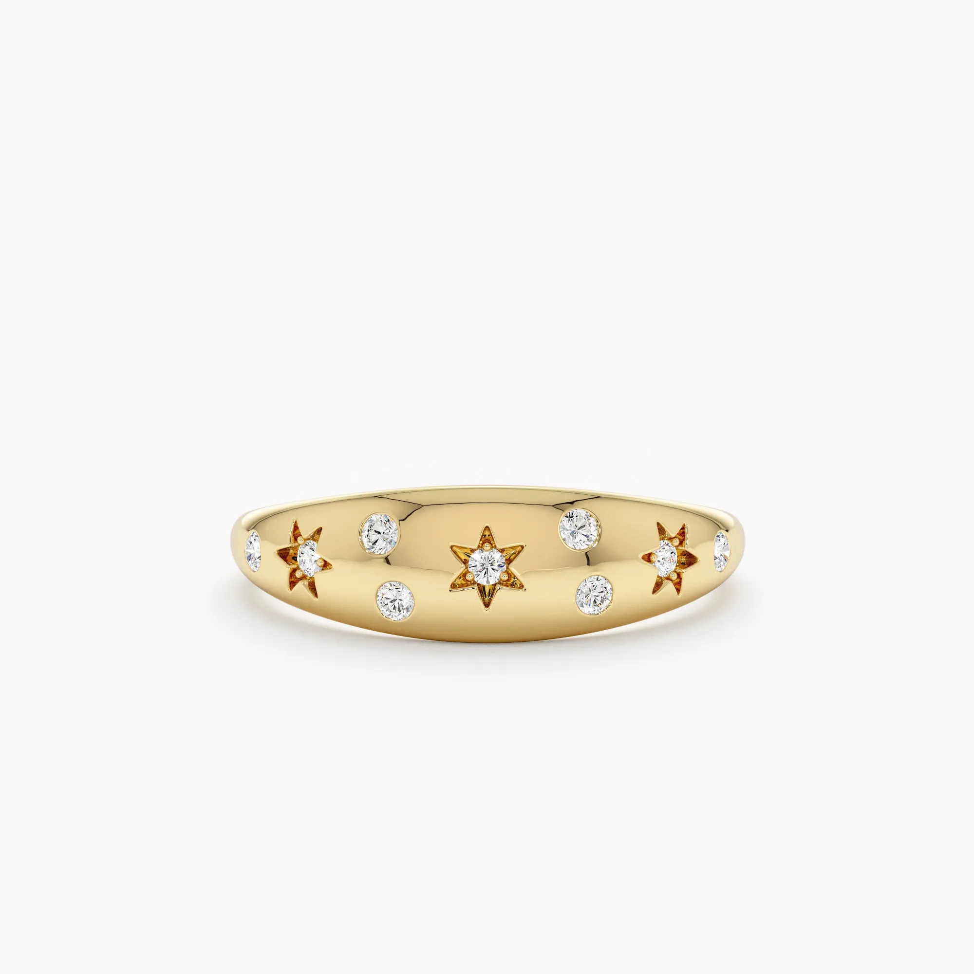 Diamond Starburst Dome Ring, Estelle