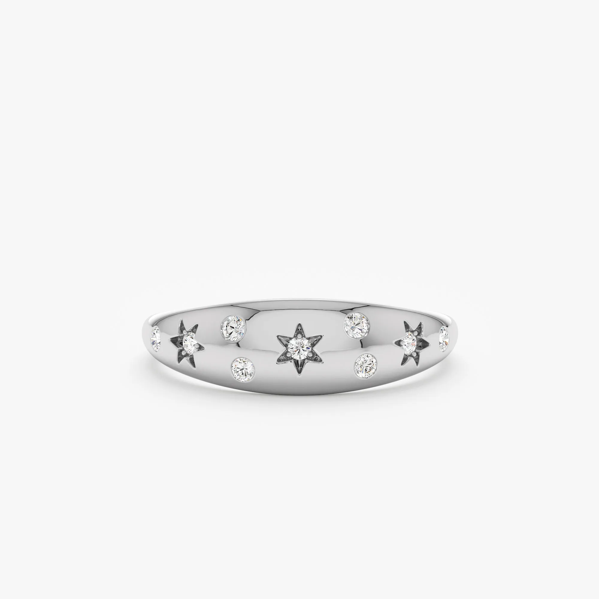 Diamond Starburst Dome Ring, Estelle