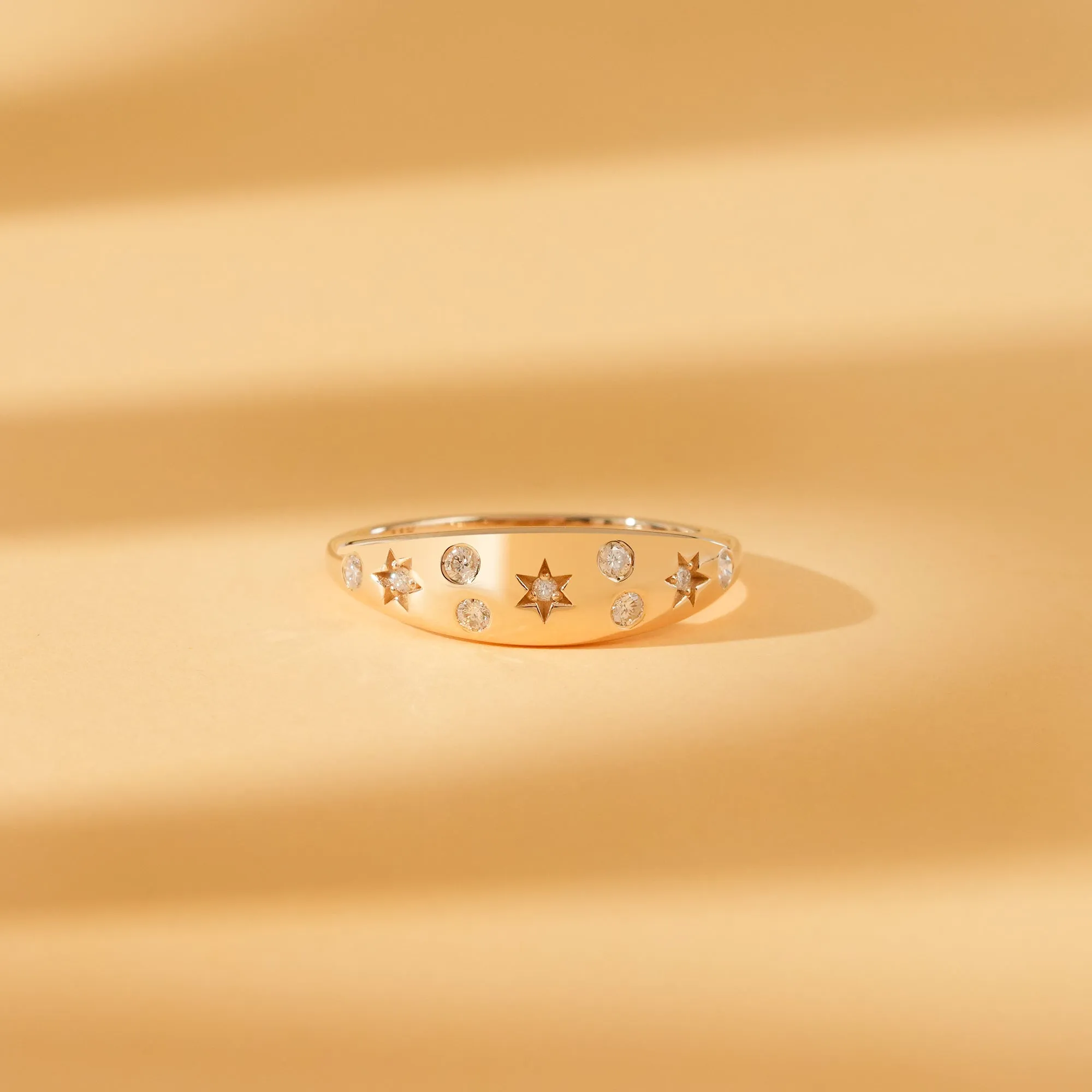 Diamond Starburst Dome Ring, Estelle