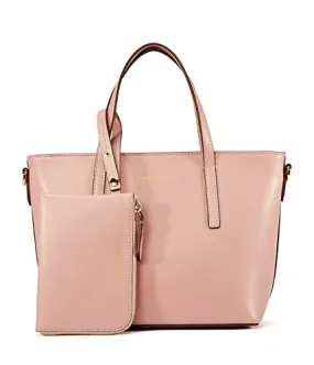 EMINI HOUSE Influencer Tote Handbag with Zipper Closure Handle Bag-Pink