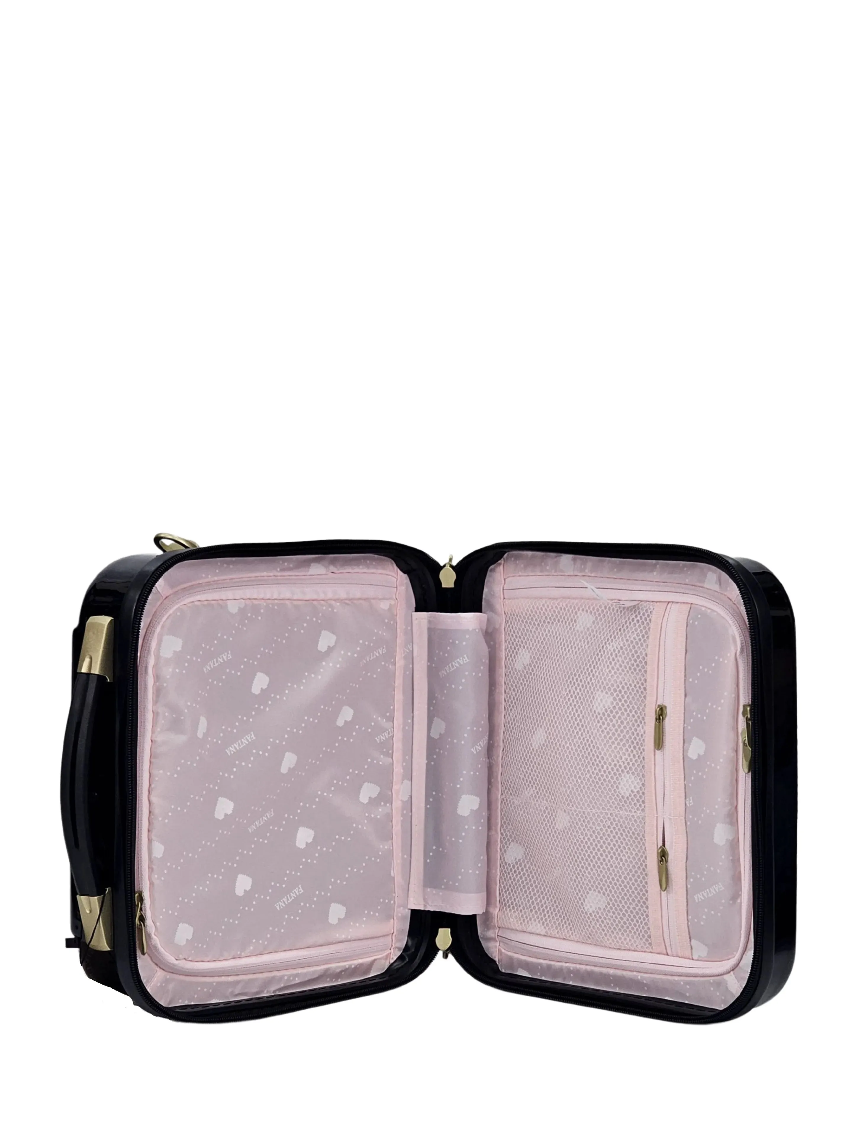 Floral Shiny Hard Case Shell Roller Wheels Suitcase