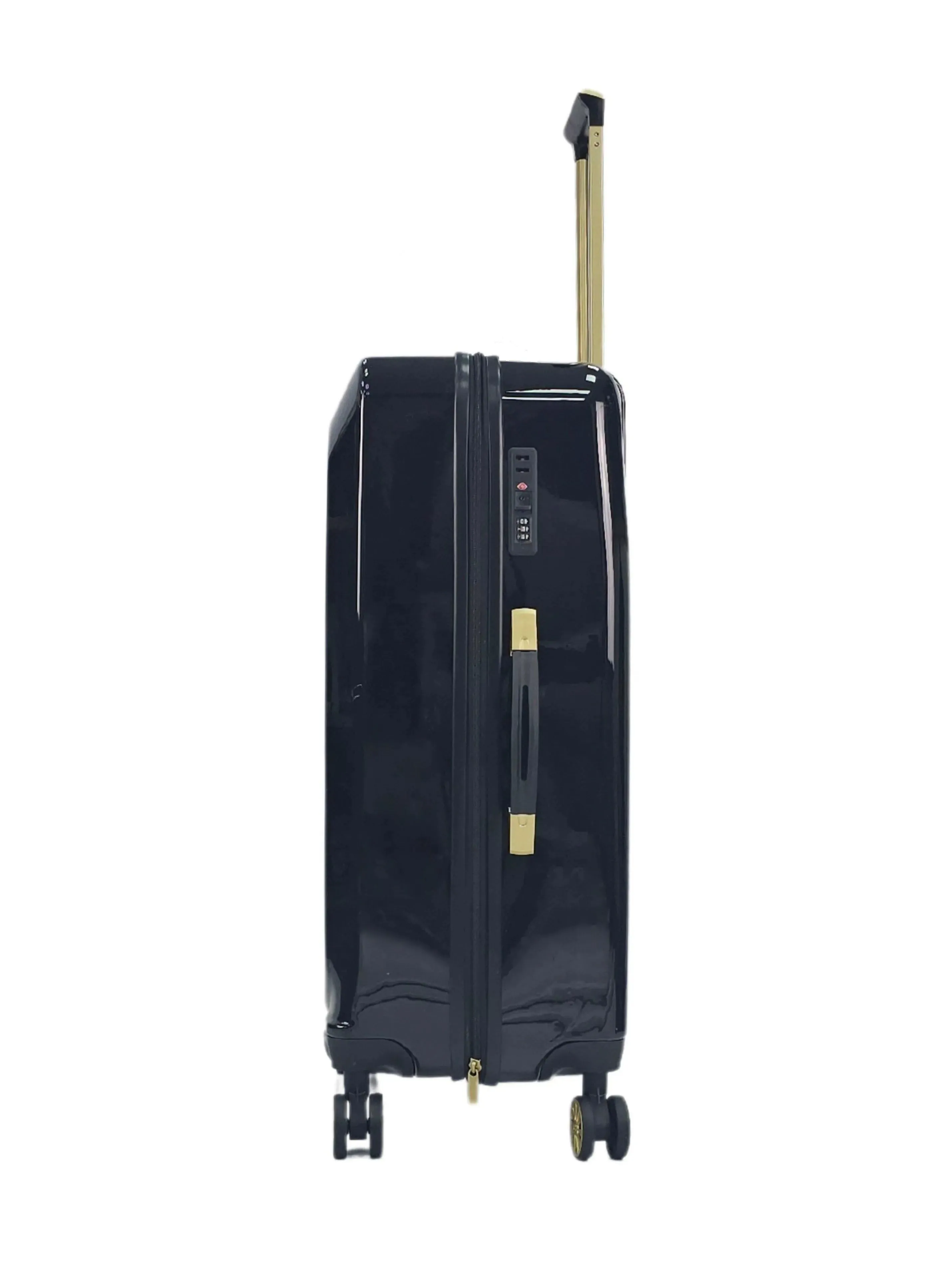 Floral Shiny Hard Case Shell Roller Wheels Suitcase