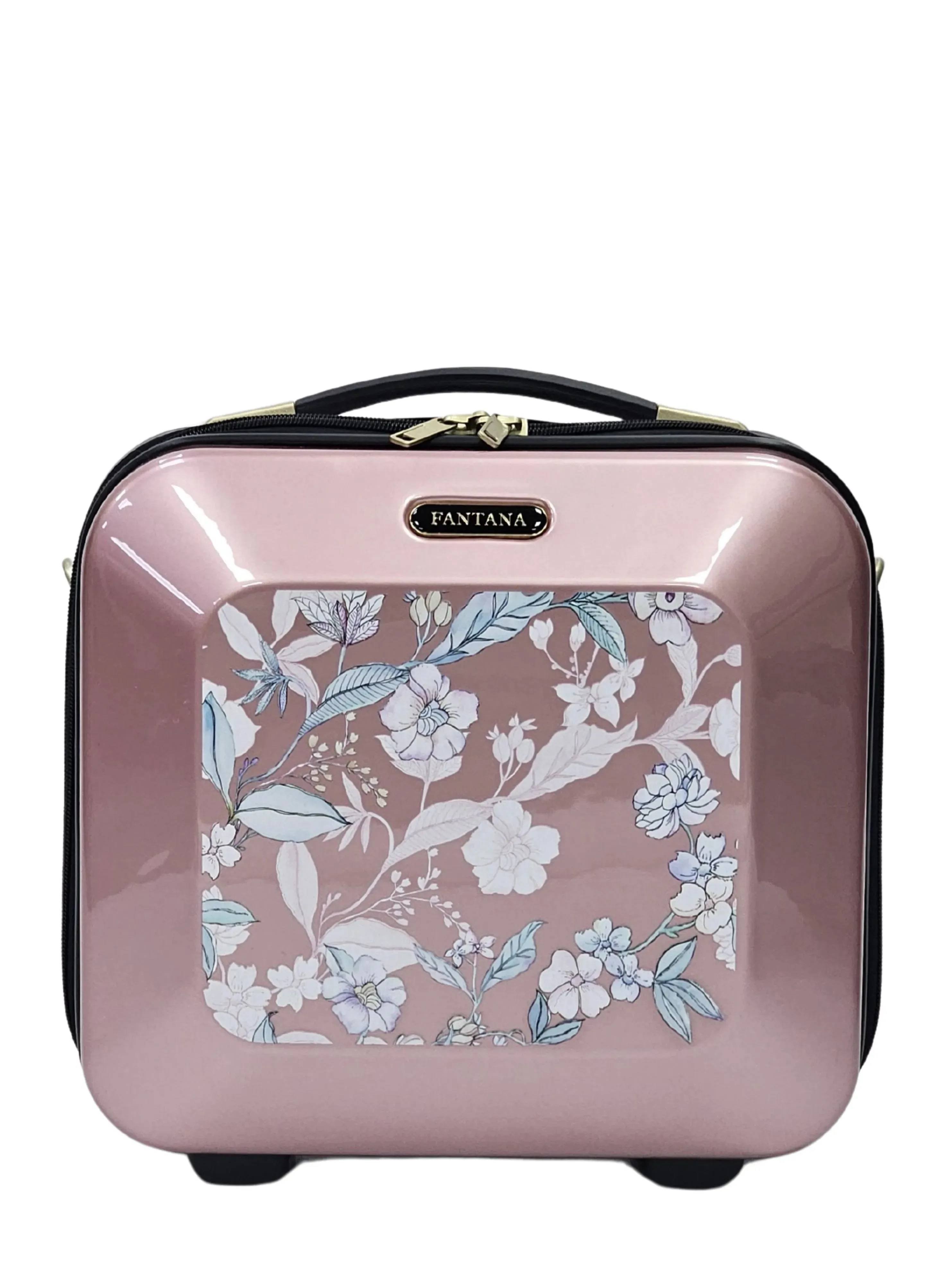 Floral Shiny Hard Case Shell Roller Wheels Suitcase