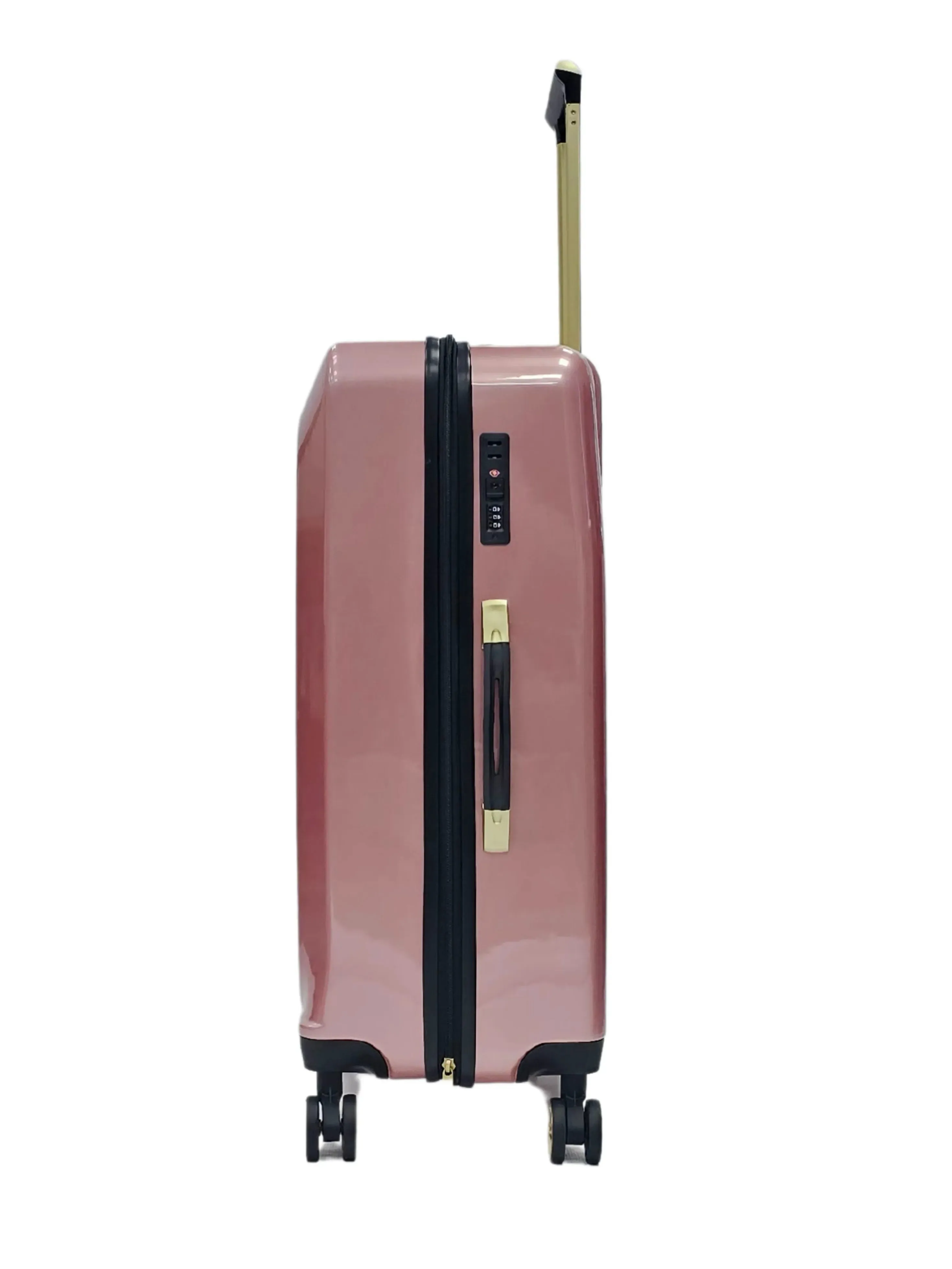 Floral Shiny Hard Case Shell Roller Wheels Suitcase