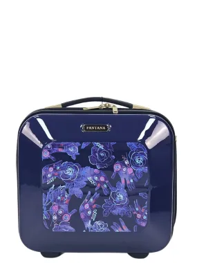 Floral Shiny Hard Case Shell Roller Wheels Suitcase