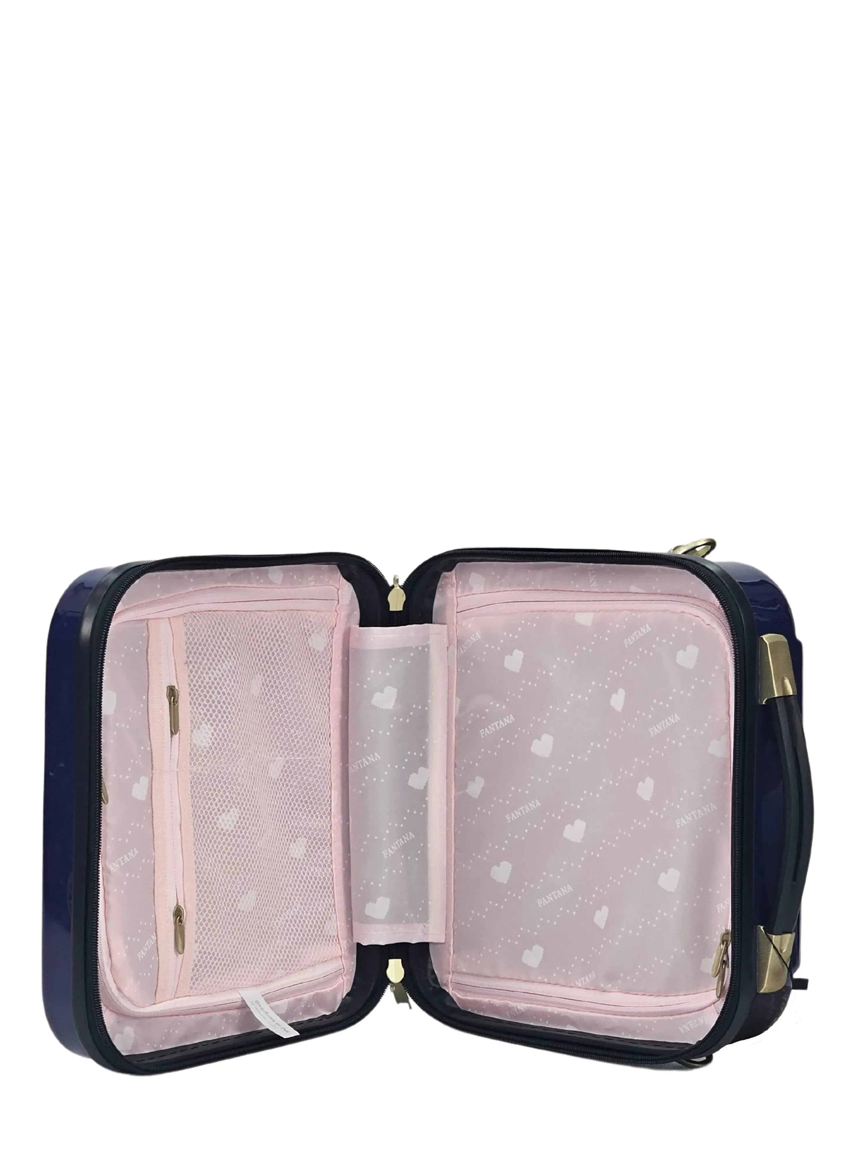 Floral Shiny Hard Case Shell Roller Wheels Suitcase