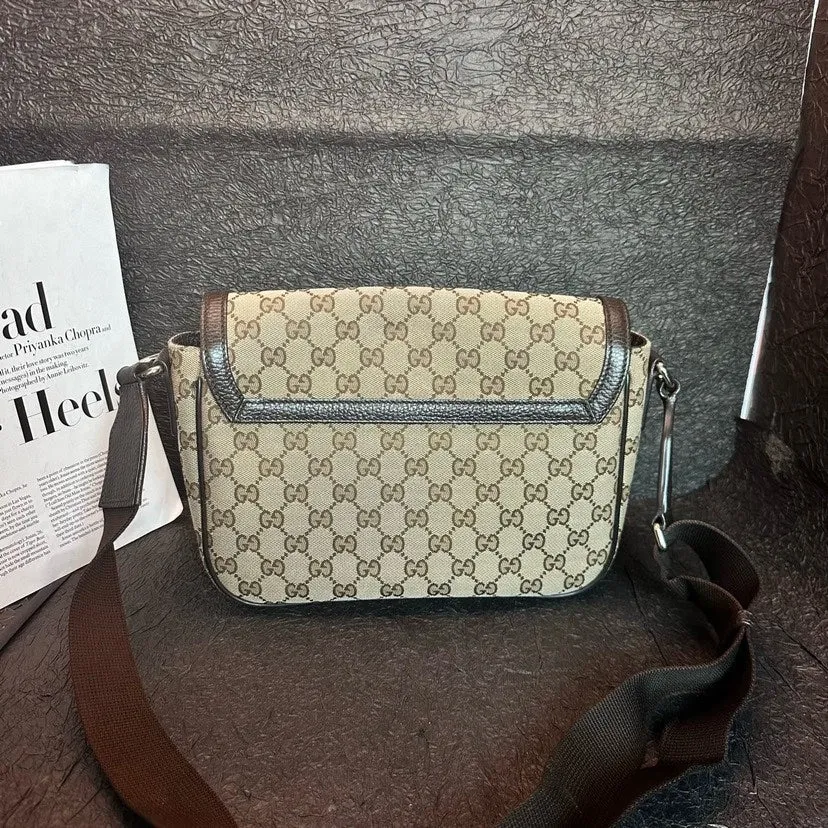 Gucci Beige Classic Monogram Shoulder Bag 29cm