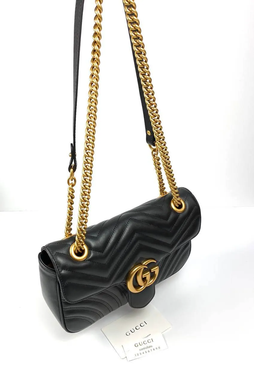 Gucci GG Marmont small cross-body bag black