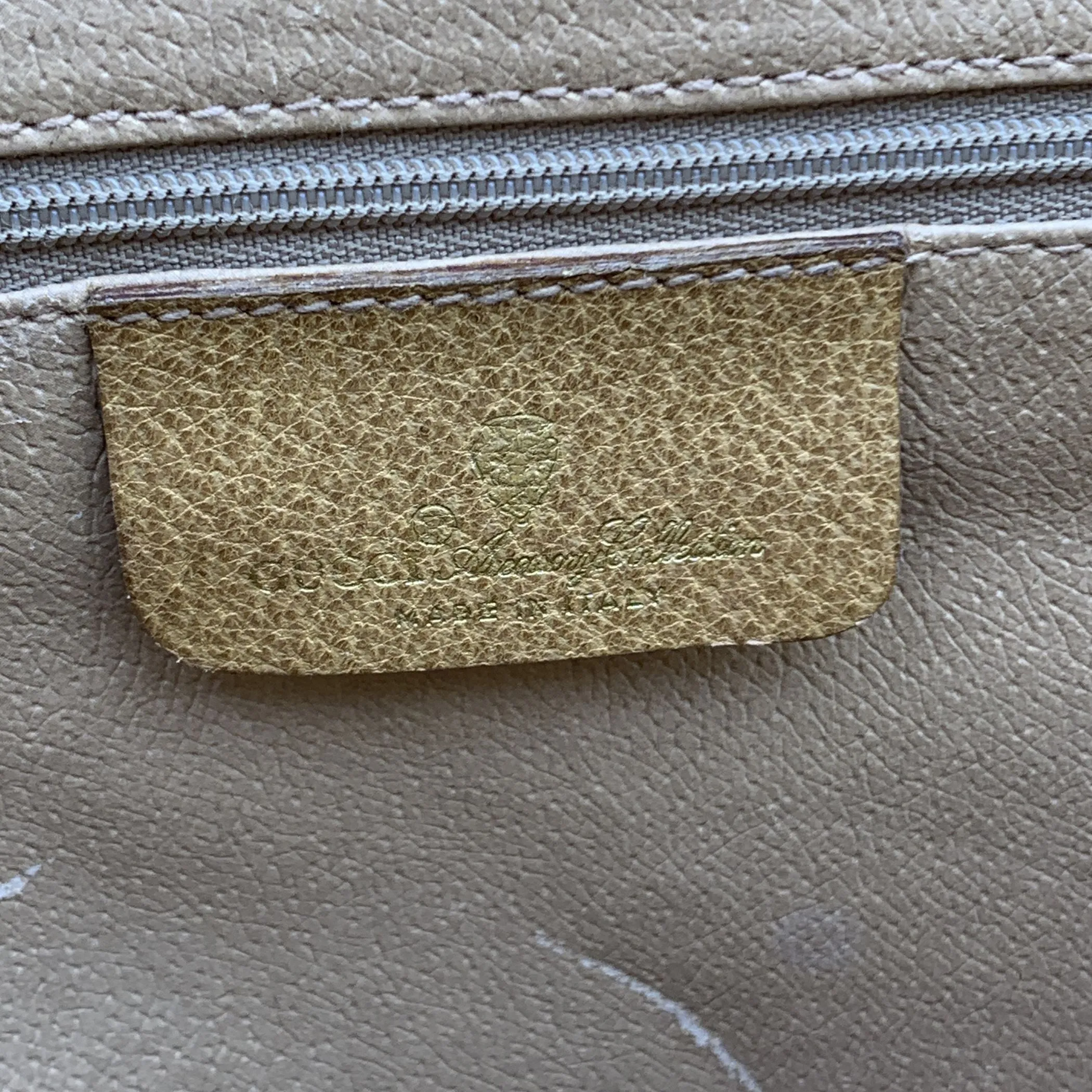 Gucci Vintage Beige Monogram Canvas Briefcase Document Holder