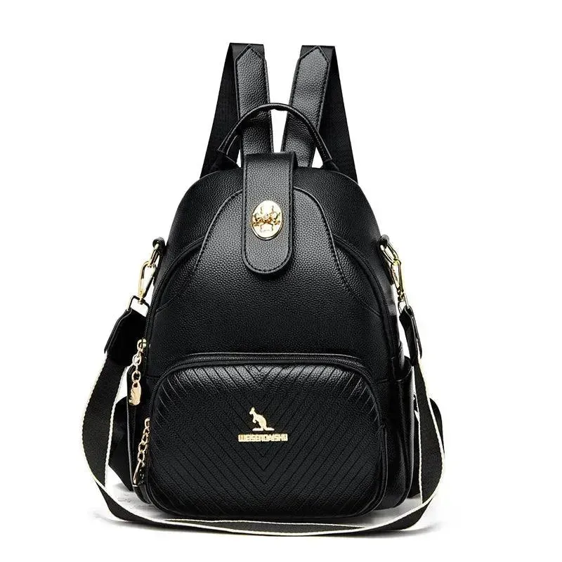 High-Quality Women's Leather Backpack Purse