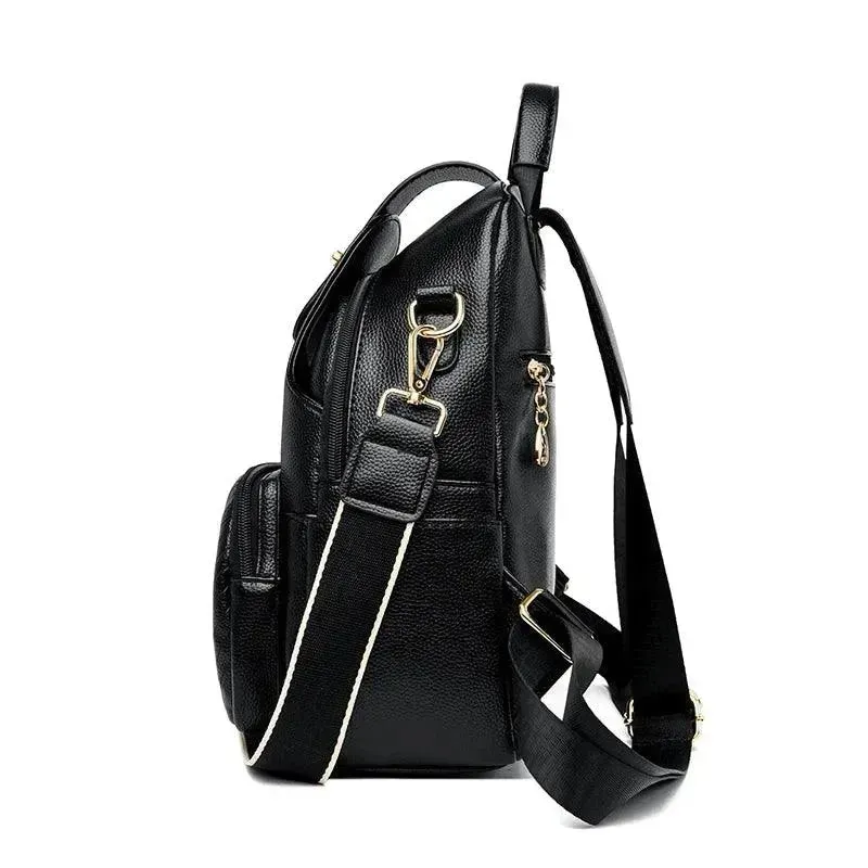 High-Quality Women's Leather Backpack Purse