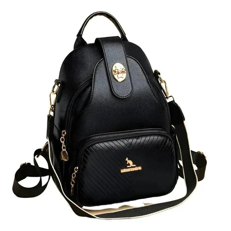 High-Quality Women's Leather Backpack Purse