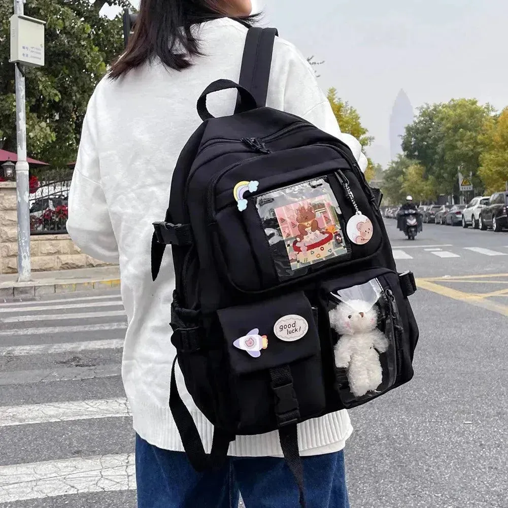 Kawaii Transparent Bear Backpack