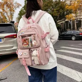 Kawaii Transparent Bear Backpack