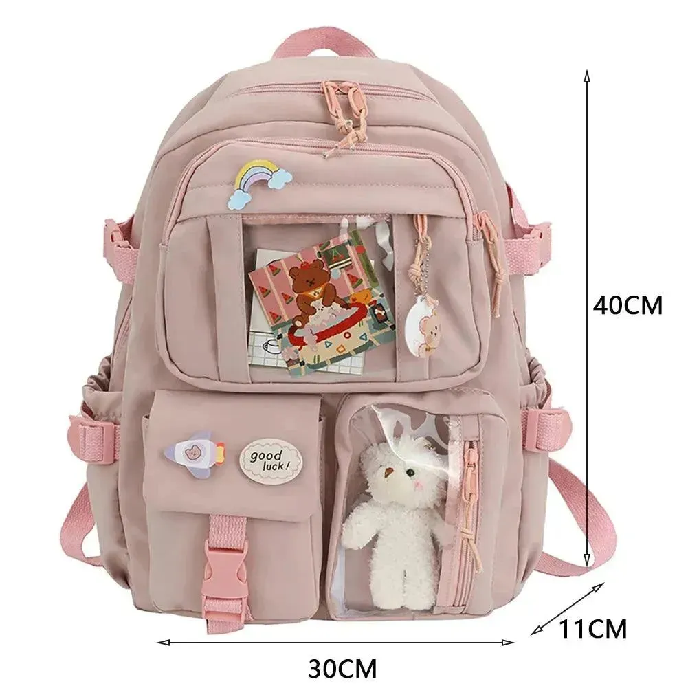 Kawaii Transparent Bear Backpack