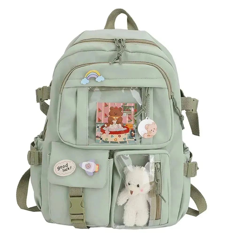 Kawaii Transparent Bear Backpack