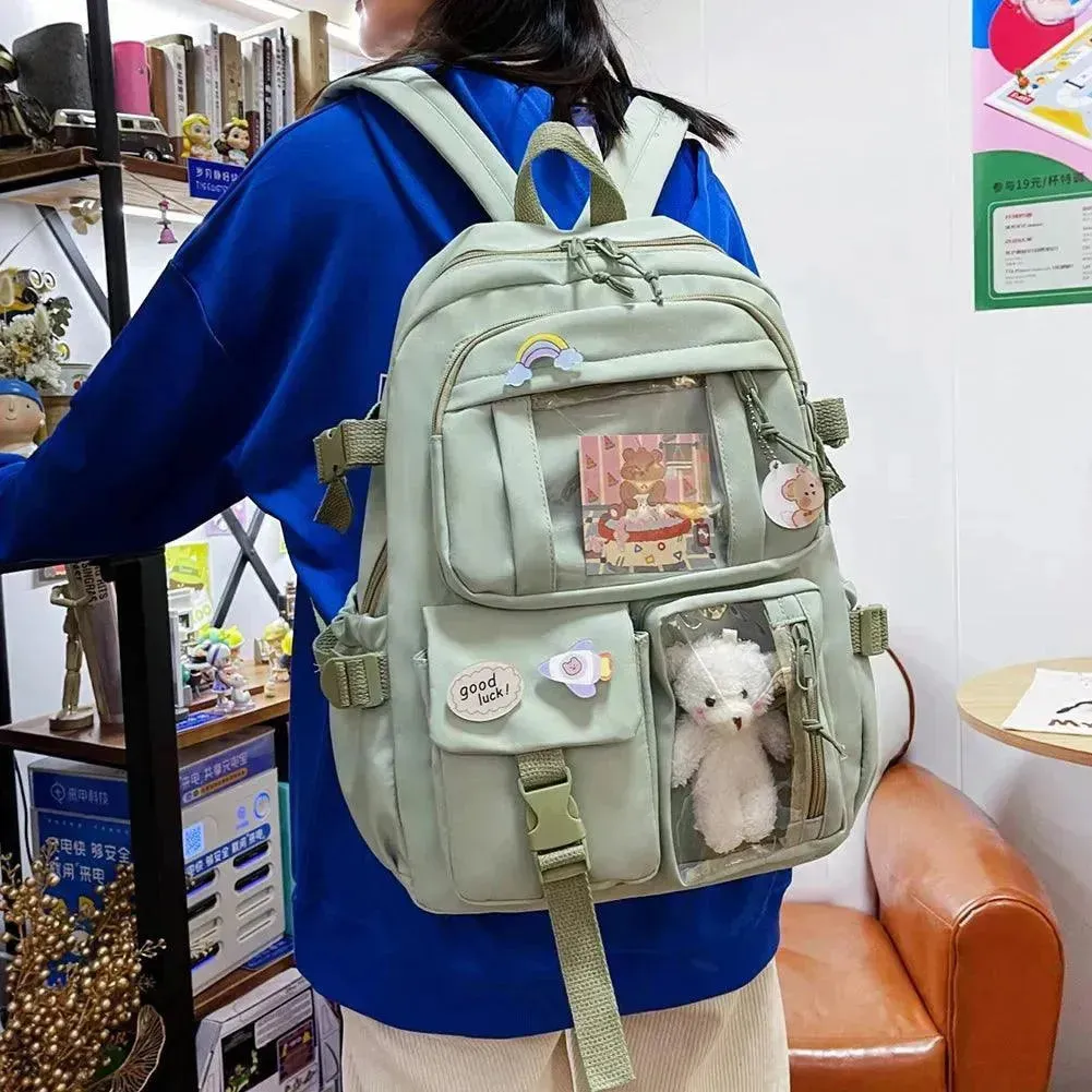 Kawaii Transparent Bear Backpack