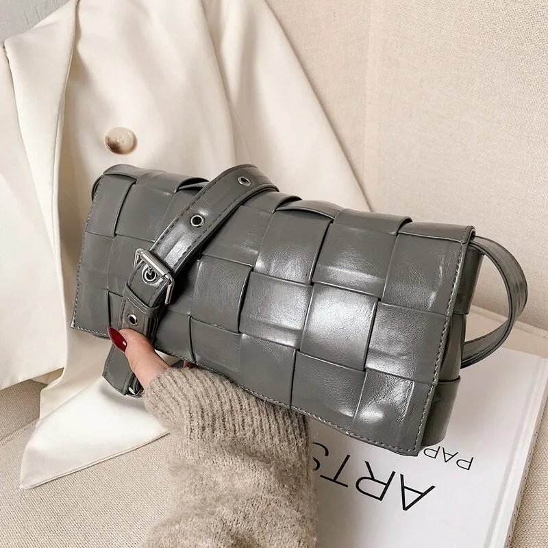 Luxury Brand Large Weave Tote bag 2021 Fashion New High-quality PU Leather Women's Designer Handbag High capacity Shoulder Bags