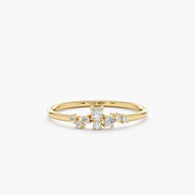 Petite Diamond Cluster Ring, Lorelai