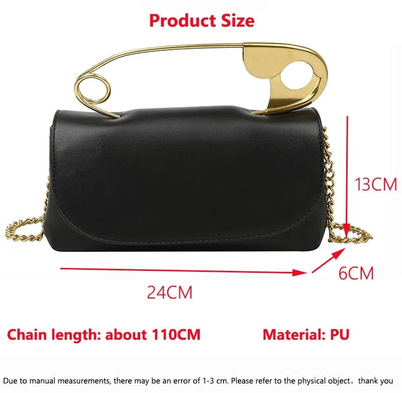 Safety Pin Handbag Bags Purse