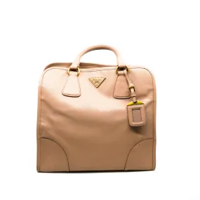 tote in saffiano leather beige color