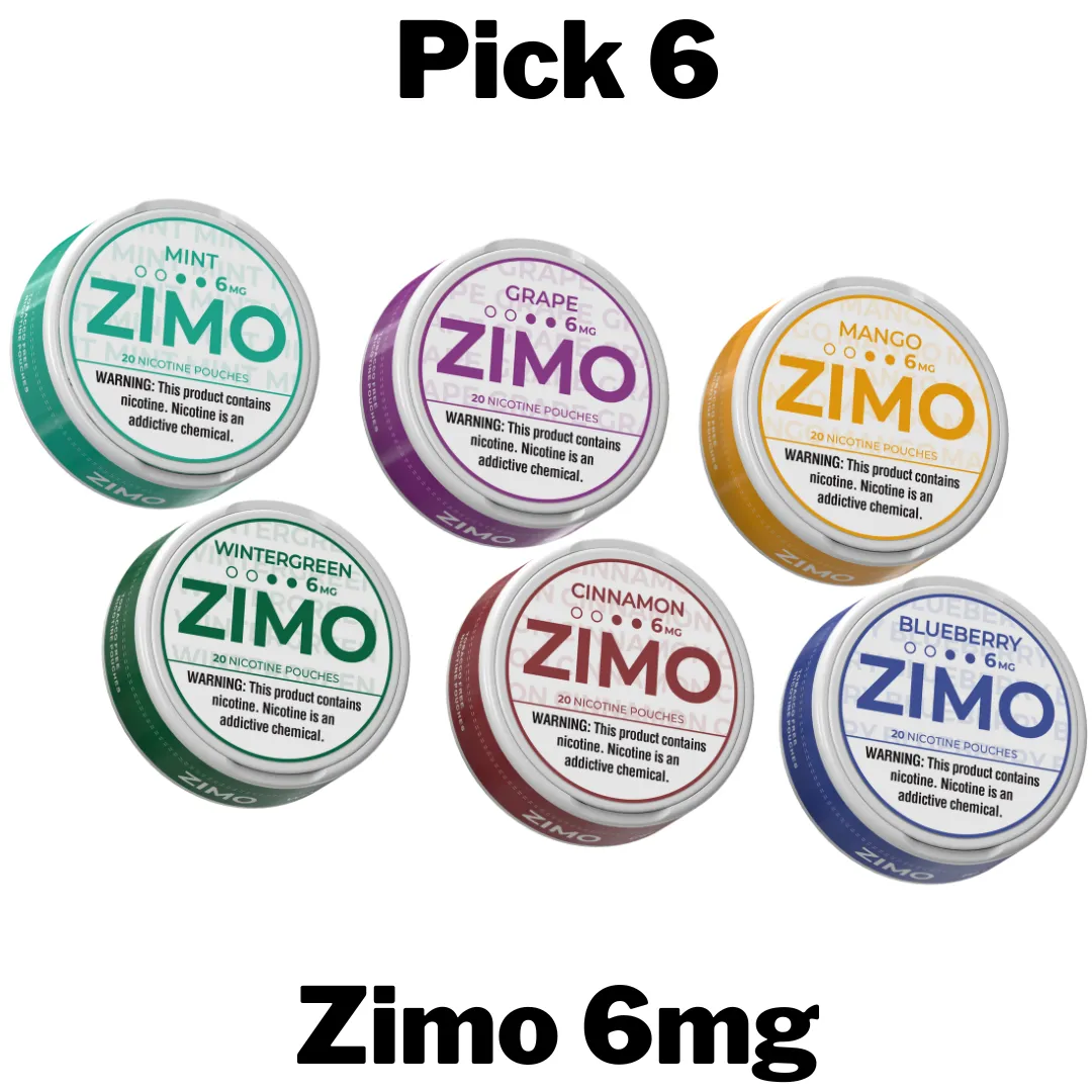 Zimo 6mg Nicotine Pouches Pick 6