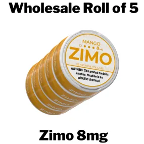 Zimo 8mg Nicotine Pouches Wholesale Roll of 5 Cans